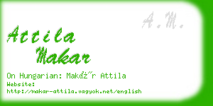 attila makar business card